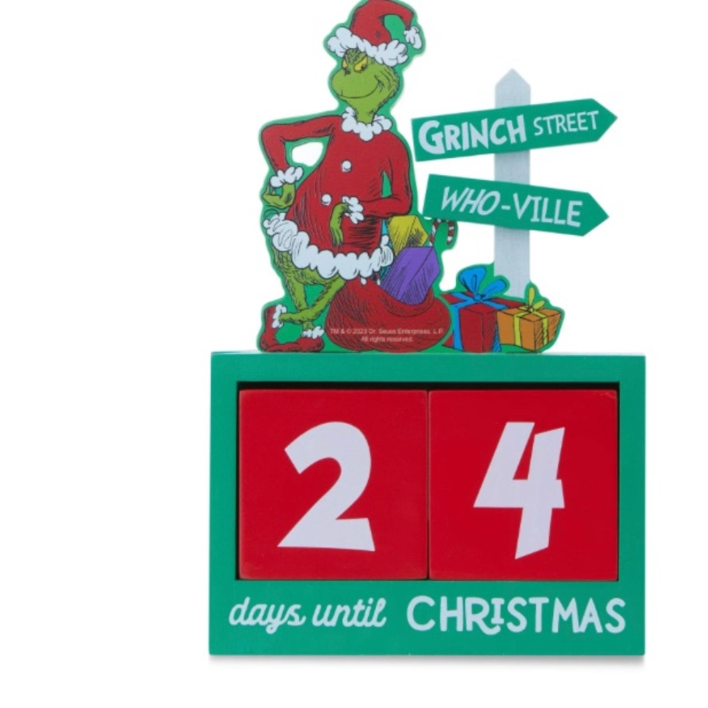 Dr. Seuss The Grinch Who Stole Christmas, Countdown Calendar, holiday decorr - Picture 9 of 16